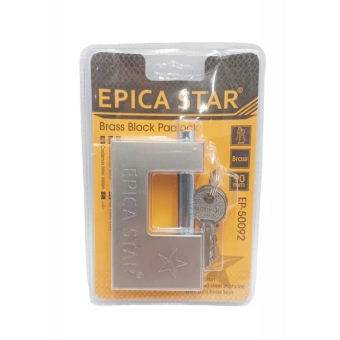 Замок навесной, анодированный матовый 90мм, EP-50092; Epica Star