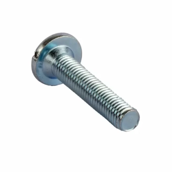 Винт мебельный М8х40 плоская головка, S5 - белый цинк