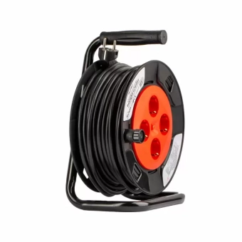 Удлинитель электрический на катушке 1,5мм/15м с заземлением и термозащитой