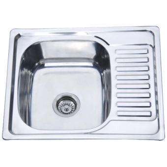 Мойка кухонная Zerix Z5848-08-180E (SATIN) левая