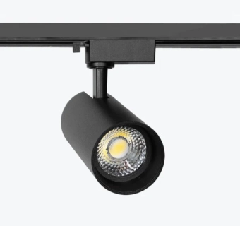 Трековый светодиодный светильник однофазный черный 20Вт 4000K PL-20TLE-BK