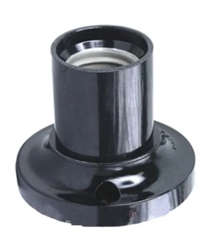 Патрон карболитовый накладной E27 прямой  TDM