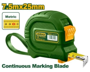 Рулетка строительная, стальная, корпус пластик, 7,5м*25мм; JDMT4341; Jadever
