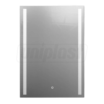Зеркало для ванной LED 2700/4000/6000K (прямоугольное с двумя полосками) 60 x 80 см IP44 UNIPLAST