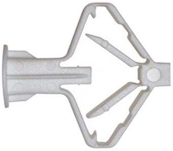  Дюбель пластиковый для ГКЛ, без шурупа, тип: бабочка Ø8mm; L=50mm, Wave, (100шт)