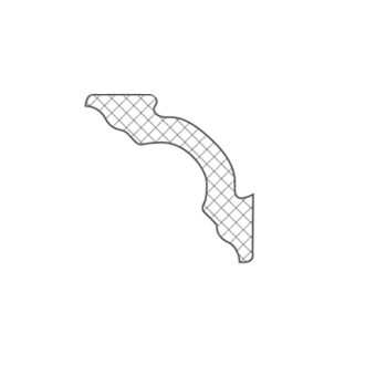 Плинтус потолочный NMC LX -50 50х50мм 2м