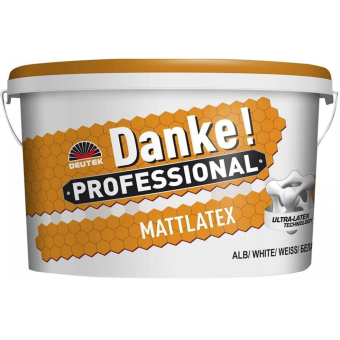 Моющаяся интерьерная краска Danke Professional Mattlatex, белая, 2,5 л