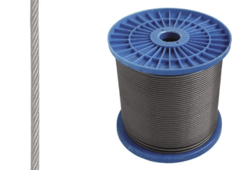 Трос стальной Ø4,0мм (3,0+1,0) - (6x7) в оболочке ПВХ, DIN 3055, Profmet