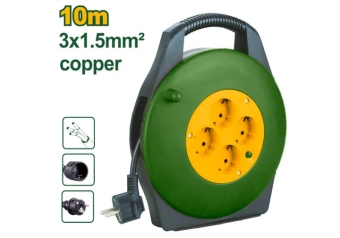 Удлинитель на катушке 10м; 4шт 3*1,5мм²; Jadever JDEJ8375