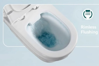 Унитаз SH-5117 77 P-trap no-rim 3/6 + Slim UF Duroplast