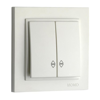 Выключатель проходной 2 клавишный Despina 102-010023-111