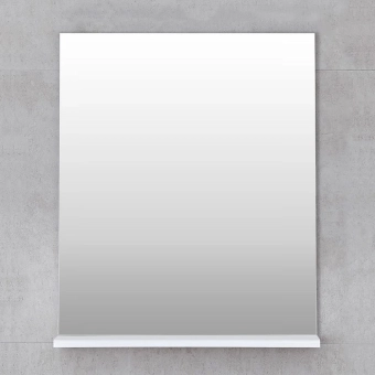 Зеркало для ванной Bayro Vega прямоугольное 600x700 белый мат