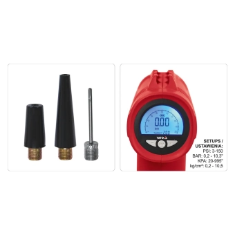 Электрический насос 120 Вт 11.1 В 10 бар  200mAh Li-Ion USB Yato