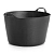 Гибкое ведро (корзина) CAPAZO Premium, 72 л (Черное)