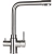 Кухонный смеситель Zerix SUS-021A 419 Inox