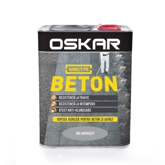 Эмаль для бетона, OSKAR Beton, цвет серый, 2,5л