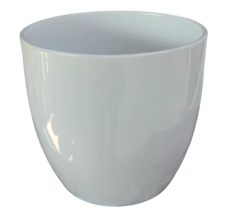 Горшок керамический Basel d19 h18cm белый es/17