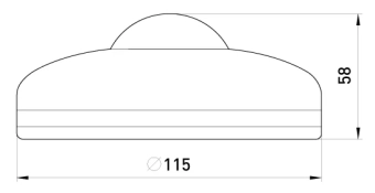 Датчик движения инфракрасный потолочный белый, 360°, IP20