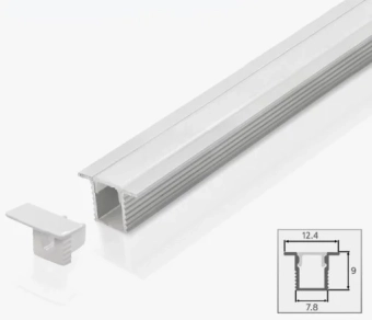 Профиль LED врезной 3 m micro 7.5x8.8 PL-7.5/8.8-A 3m алюминий PANLIGHT