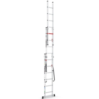 Трехсекционная лестница (3 секции x 10 ступеней, высота 3-6,9 м) TS190