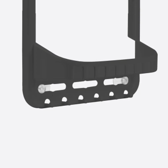 Полка для ванной Dunya Plastik 2 яруса, на присосках, пластиковая, 122x267x501 мм (Арт. 09164)