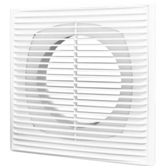 Вентиляционная решетка с фланцем 1825П12Ф, ERA, белый, ABS пластик