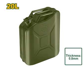 Канистра вертикальная металлическая, 20L; Jadever