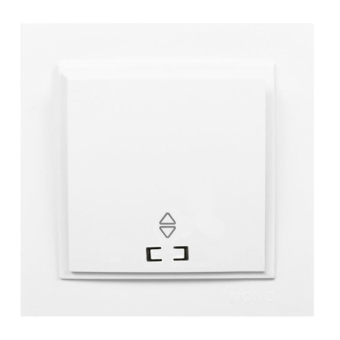 Выключатель проходной 1 клавишный с подсветкой Despina 102-190025-110