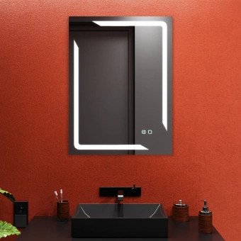 Зеркало для ванной Bayro Smart прямоугольное 510x800 LED touch c подогревом