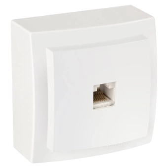 Розетка RJ45 для передачи данных, белая THEMIS NILSON 26111044
