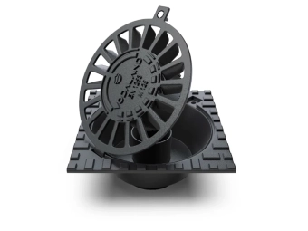 Трап чугунный с вертикальным выпуском D110 мм, класс нагрузки M125 (250x250x108)