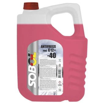 Антифриз -40° G12+ красный, 10L, SOBOL