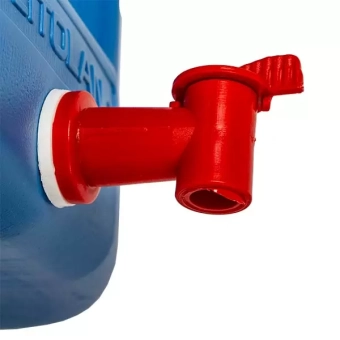 Рукомойник  вертикальный с краником, синий  20 л D1/2'