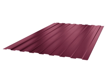 Профнастил LID (H=1.3m) вишнево-красный 3005 / LS-8