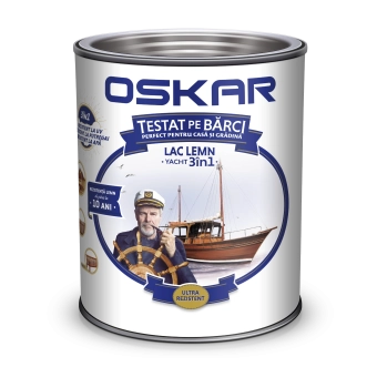 Лак для дерева, Яхтный 3 в 1 OSKAR, 2,5 л, Африканский Тик