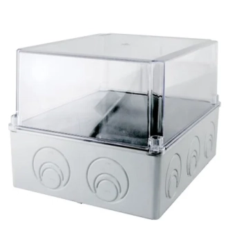 Распределительная коробка 240x195x165 для внутреннего монтажа прозрачная IP55 TDM