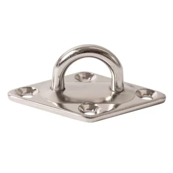 Скоба стационарная 80мм ромбовидная основа, сталь А2