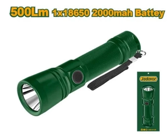 Фонарик с 3-мя режимами и на аккумуляторной батарее 2000 мАч; разъем для зарядки Type-C; 130м; Jadever