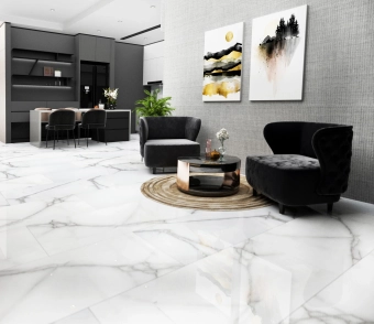 Плитка керамогранит ONIX GREY 60*120 см глянцевая, белый, оникс