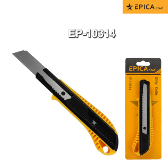 Нож канцелярский с рукояткой PP, сталь CK75, 18мм, EP-10314, Epica Star
