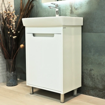 Шкаф Venus Structur белый под умывальник Neon 450 Bayro