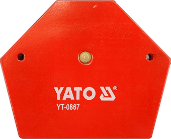 Магнитная струбцина для сварки YATO 111 х 136 х 24 мм 34 кг (YT-0867)