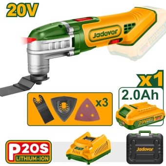 Многофункциональный аккумуляторный реноватор 20V 5000-20000rpm+1bat JDMUP5023 JADEVER