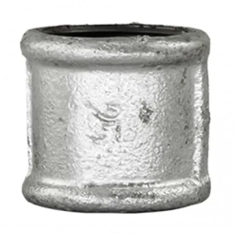 Равнопроходная оцинкованная муфта FxF - 1/2"