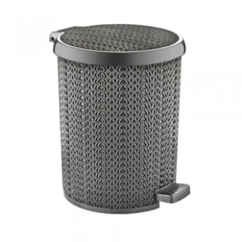 Ведро мусорное с педалью 15 L серое Sanyayla Turkey