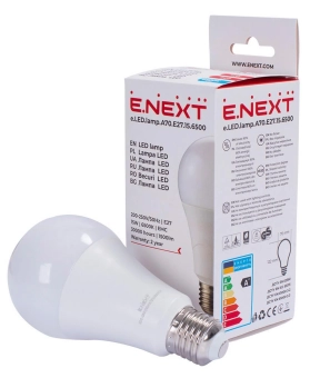 Лампа светодиодная LED A70 15W E27 6500K
