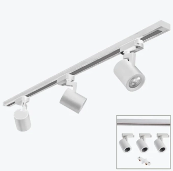 Комплект однофазных трековых светильников TRAX 3 под лампу GU10 MR16 белый XLD-Z3OP20SZ1-10 GTV