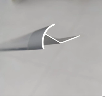 ZB10, Алюм. профиль для керам. плитки 10 мм, наружн., 2.5 м, Silver Matt