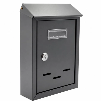 Почтовый ящик чёрный 180x250x55 mm с замком MBK MPN