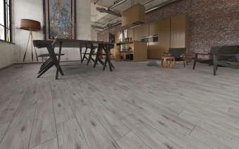 Керамогранит Alpina Wood Grey 150x600 мм Golden Tile  Украина